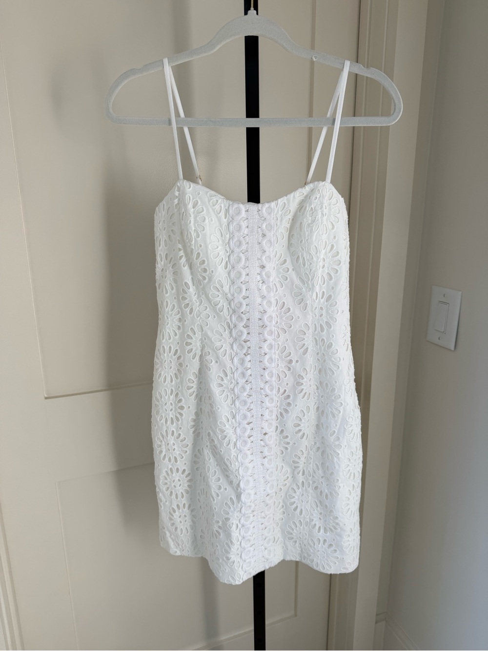 NEW Lilly Pulitzer White Shelli Eyelet Mini Dress - Women